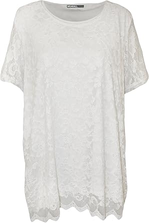 white lace top size 22