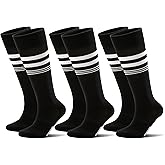CS CELERSPORT 2/3 Pairs Soccer Softball Socks for Youth Kids, Men and Women Multi-sport Socks