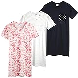 Real Essentials 3 Pack Nightgowns Women Adult