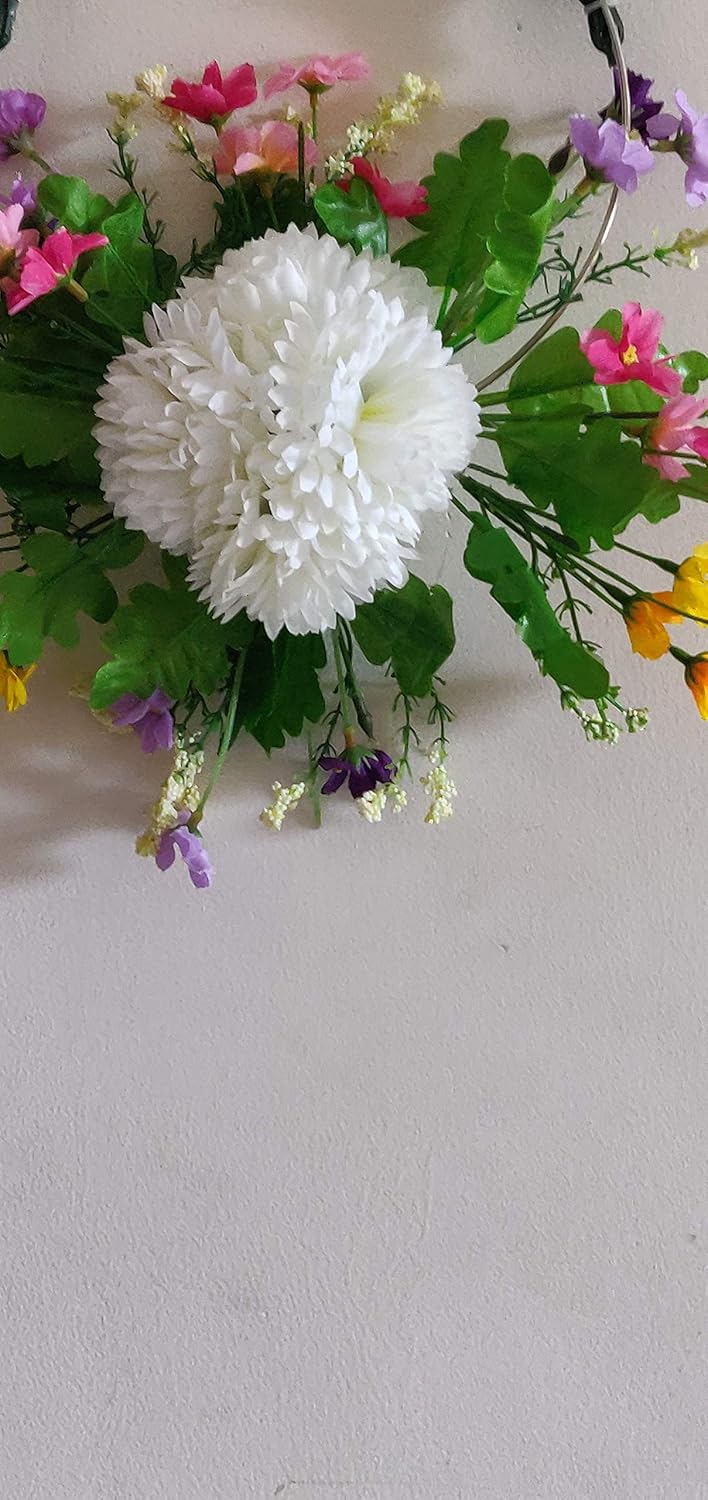 Wall Hanging with Artificial Attractive Flower for Home, Shops, Hotels