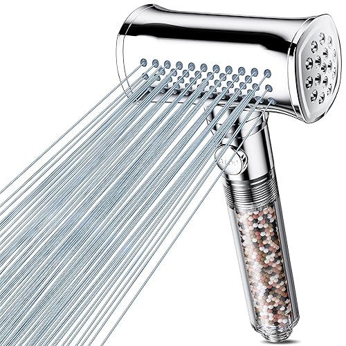 Magichome Filter Shower Head with 4 Spray Modes, 8-Stage Filtration Hard Water Filter Shower Head with Water Stop Function