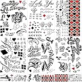 JEEFONNA 16 Sheets Halloween Temporary Tattoos for