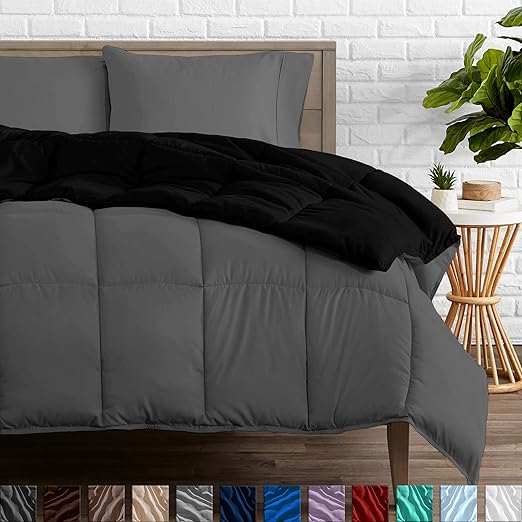 Amazon Com Bare Home Reversible Comforter King California King