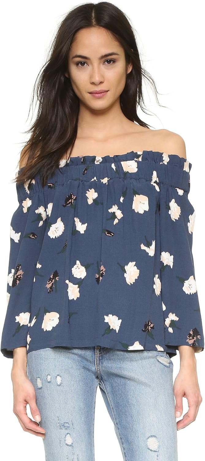 Ganni Off Shoulder Top Flash Sales, UP 