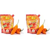 Aji Amarillo Pepper Sauce - Peruvian Yellow Chili Paste Peppers - Non Spicy - 250 Grams - 8.82 Oz Set of 2