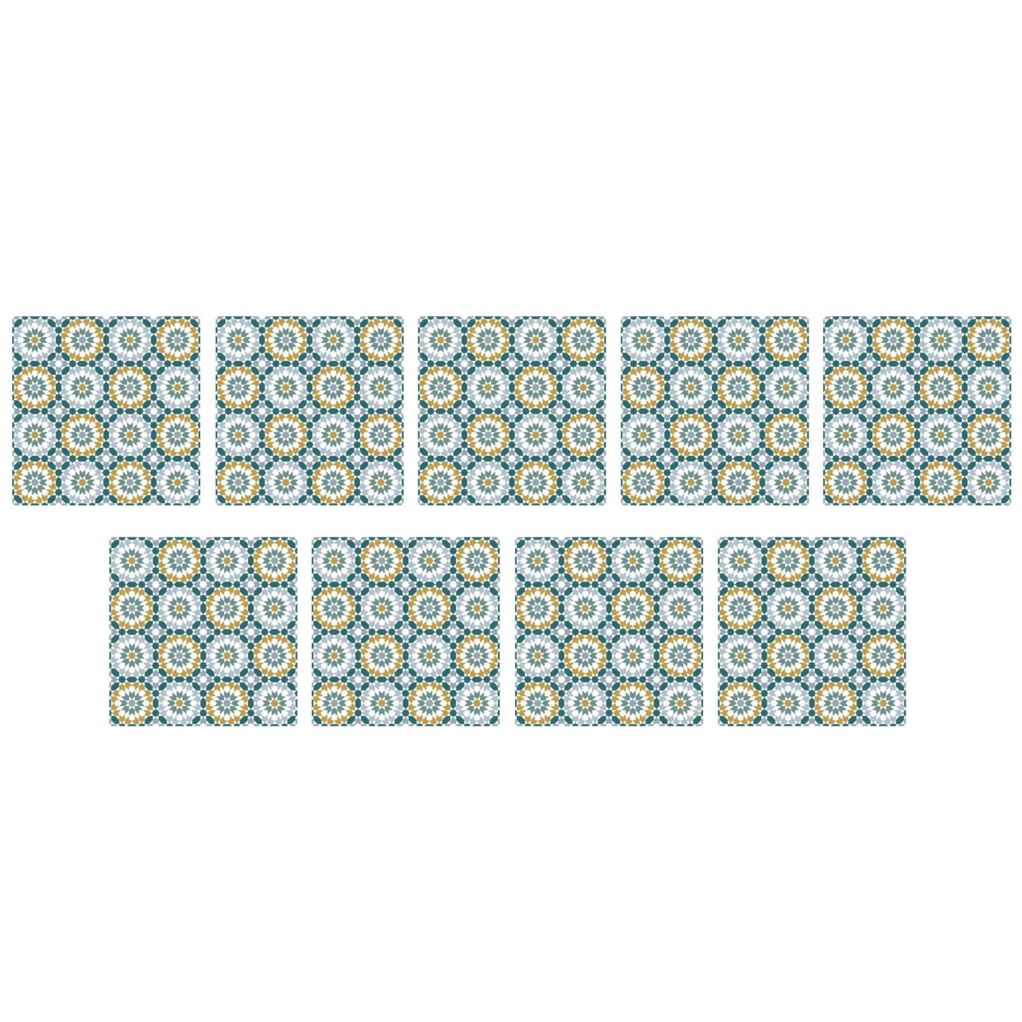 PLAGE 9 Wall tiles stickers AMANTEA Multico 10x10cm