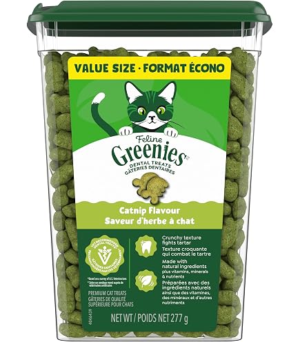 GREENIES Feline Adult Natural Dental Cat Treats, Chicken, 277g Tub