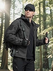FREE SOLDIER Men's Outdoor Waterproof Soft Shell