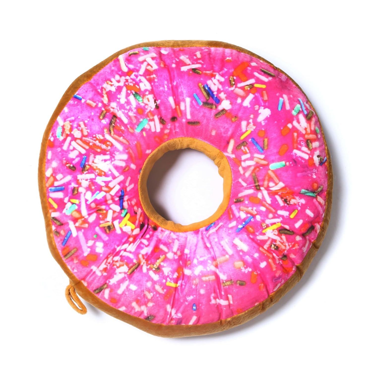 Buy Baby Oodles Donut Shaped Polyester Pink Cushion Pillow For