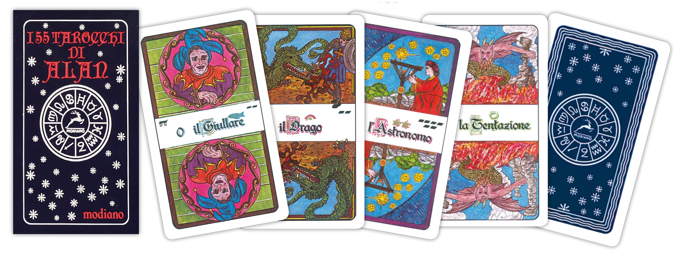 Tarot of Alan by Modiano - 55 Cards - I 55 Tarocchi di Alan