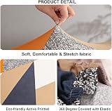 Teynewer 1-Piece Stretch Sofa Cover Checkerboard 3 Seater view 4