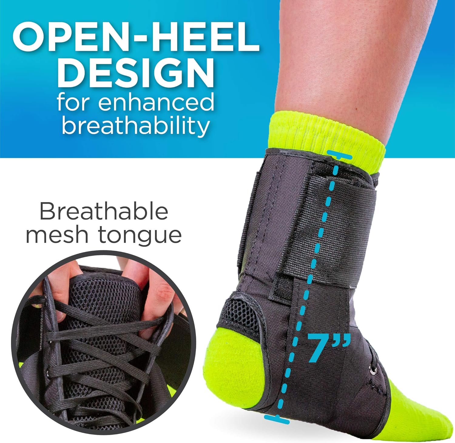 BraceAbility Volleyball Ankle Brace - Best Figure 8 Sprained, Rolled or Twisted Active Support Guard Stabilizer with Lace Up Ties for Women’s and Men’s Sport Player Injuries (Large): Health & Personal Care
