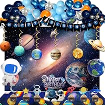 Amazoncom Solar System Party Decorations PRATYUS Outer Space Birthday