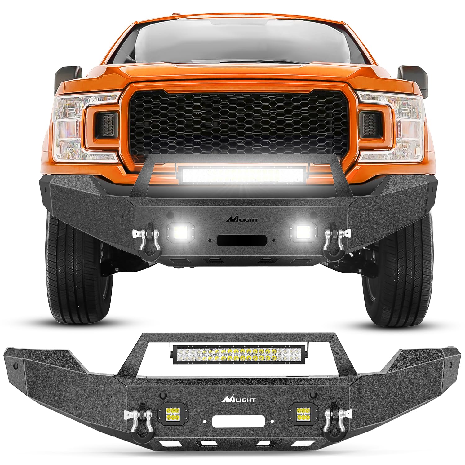 Front Grille Set Upper & Lower – Chrome Black For 2013-2016 Ford Fusion / Mondeo, Direct Fit
