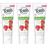 Tom's of Maine Natural Children's Fluoride Toothpaste, Silly Strawberry, 5.1 oz. 3-Pack