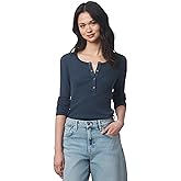 Splendid Womens Thermal Forever Henley Shirt
