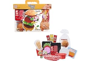 Slime Life Cheeseburger DIY Slime Kit - Unboxing Ingredients to Make, Smash, and Stretch Your Food Slime, Ages 8+