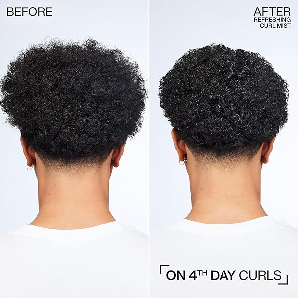 REDKEN CURL REFRESHING SPRAY FOR CURLY AND COILY HAIR – HYDRATES & DEFINES UP TO 7TH-DAY CURLS, SILICONE-FREE
