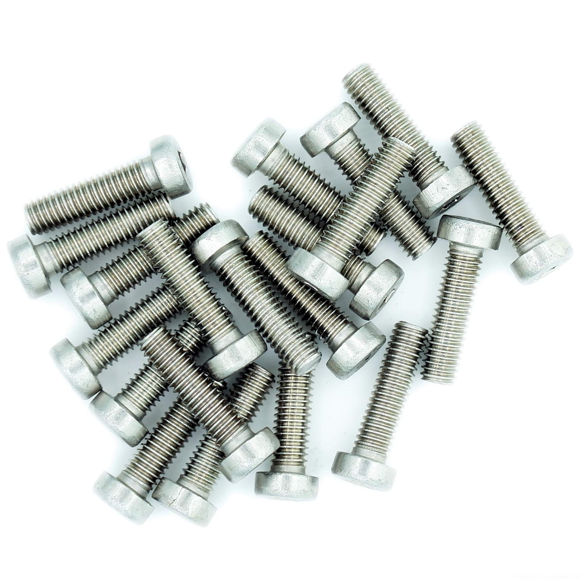 M3 (3mm x 16mm) Hex Socket Cap Screw (Bolt) (Low Head) - Stainless Steel (A2) (Pack of 20)