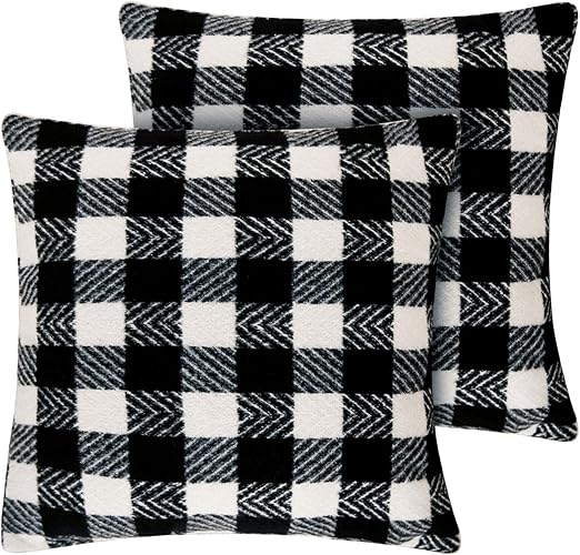Amazon Com Deconovo Decorative Cushion Covers Black And White