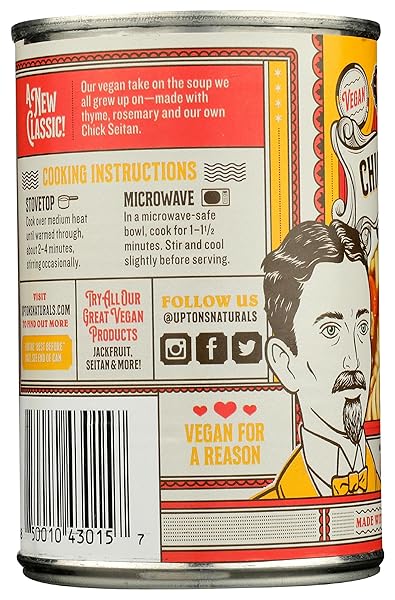 UPTONS NATURALS CHICK & NOODLE SOUP, 14.5 OZ