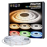PAUTIX COB LED Strip Light,RGB+WW/CW