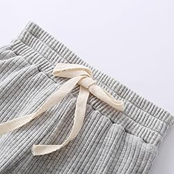 Newborn Baby Boy Girl Clothes Ribbed Knitted Cotton
