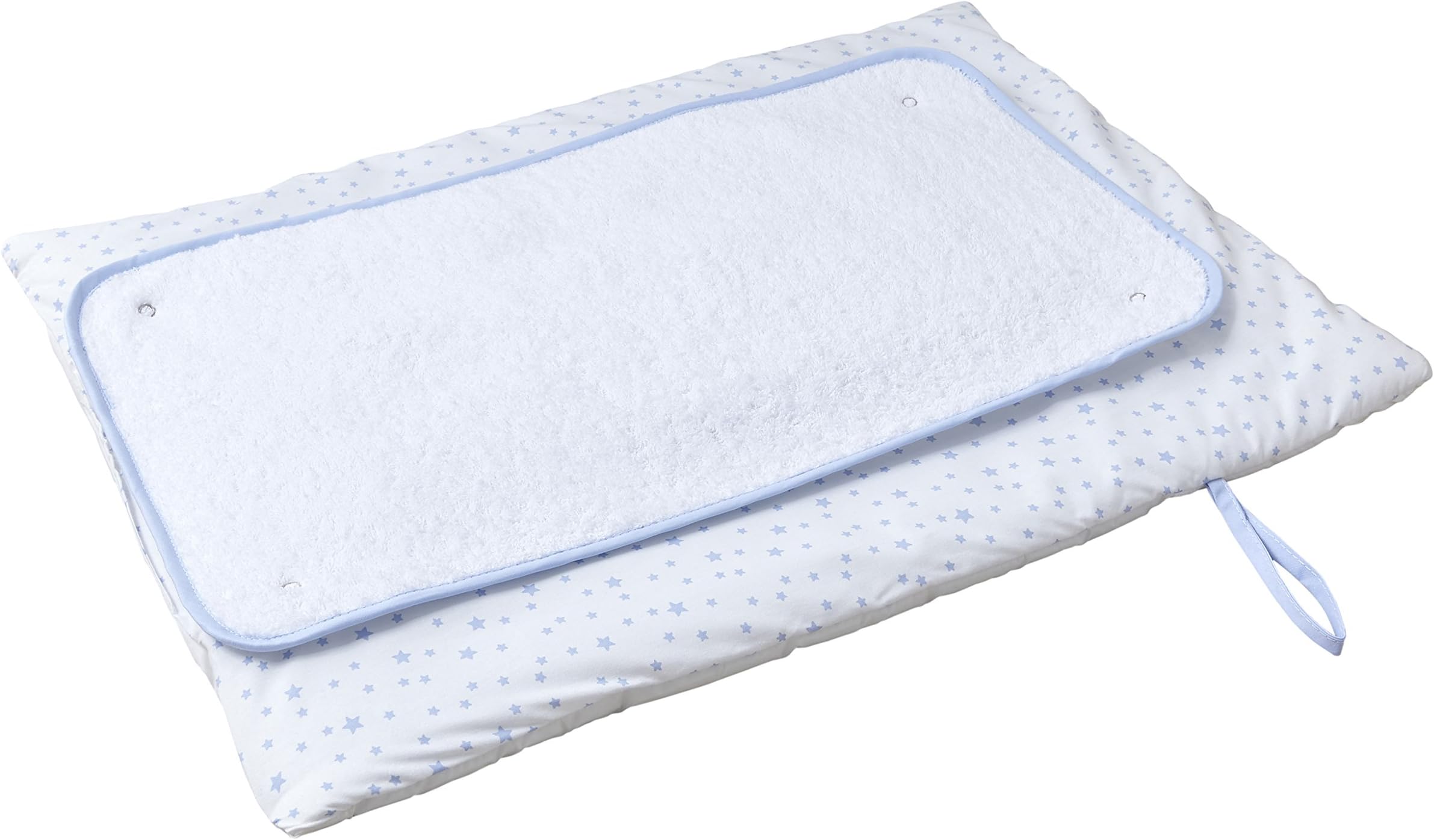 Clair de Lune | Stars & Stripes Roly Poly Travel and Change Mat | Perfect for on The go or at Home | Blue