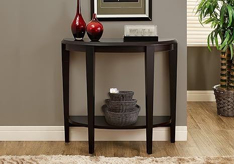 mesa consola decorativa para el pasillo 36 pulgadas de largo madera capuccino