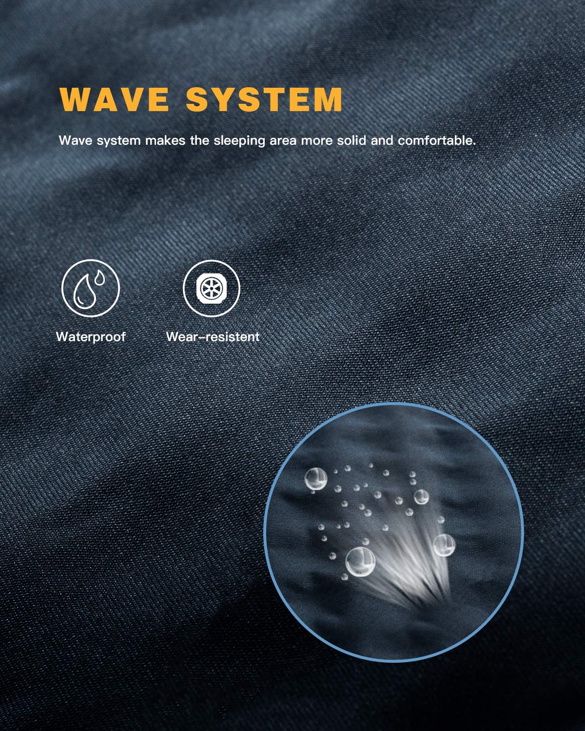 KingCamp CLASSIC Light Comfort Self-Inflating Camping Sleeping Pad with Built-in Pillows