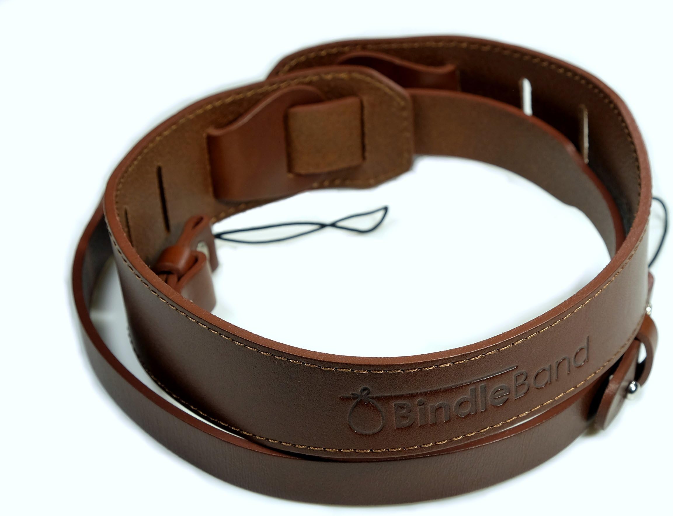 BindleBand Leather Camera Strap Wide with Comfort Curve for Mirrorless and DSLR Cameras, Dark Brown