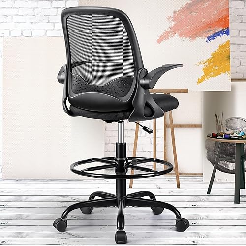 KERDOM Drafting Chair Tall Office Chair Ergonomic Computer
