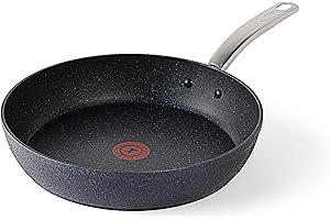 T-FAL StoneShield 10"/ 26cm Frypan, Non-Stick, Anti-Warp, Rock Texture, Dishwasher & Oven Safe, Easy to Clean
