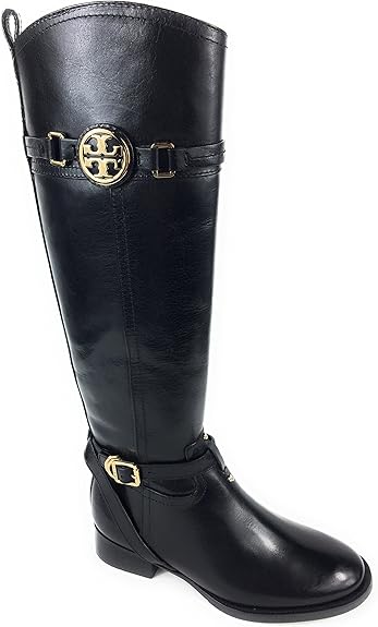 tory burch tall black boots