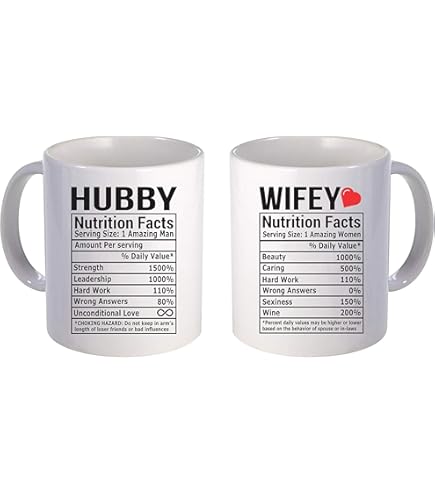 My Wife Is Hot Psychotic Funny Ceramic Mug - 11 Oz White Novelty Coffee Cup For Husband Gifts
