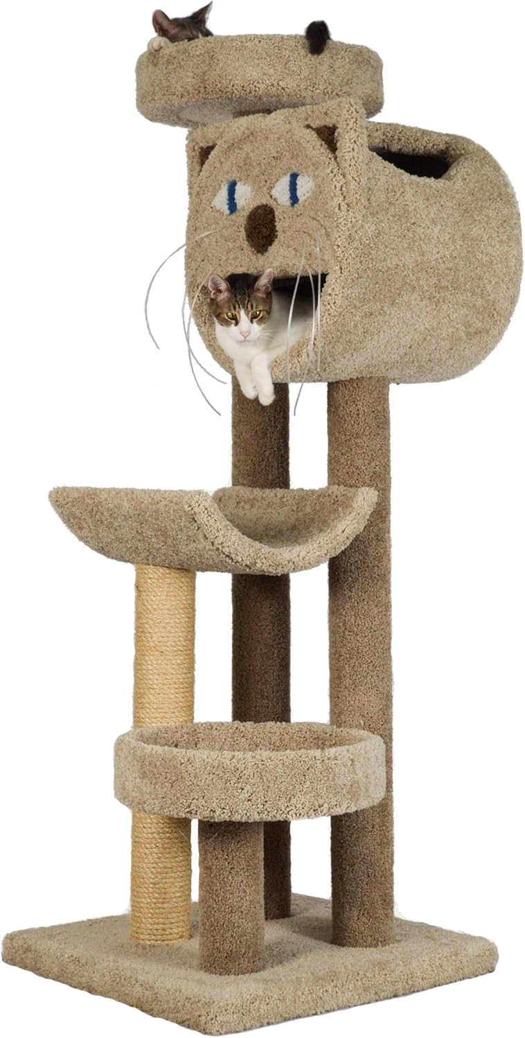 Molly and Friends "Whisker's Way" Premium Handmade 4Tier Cat Tree with