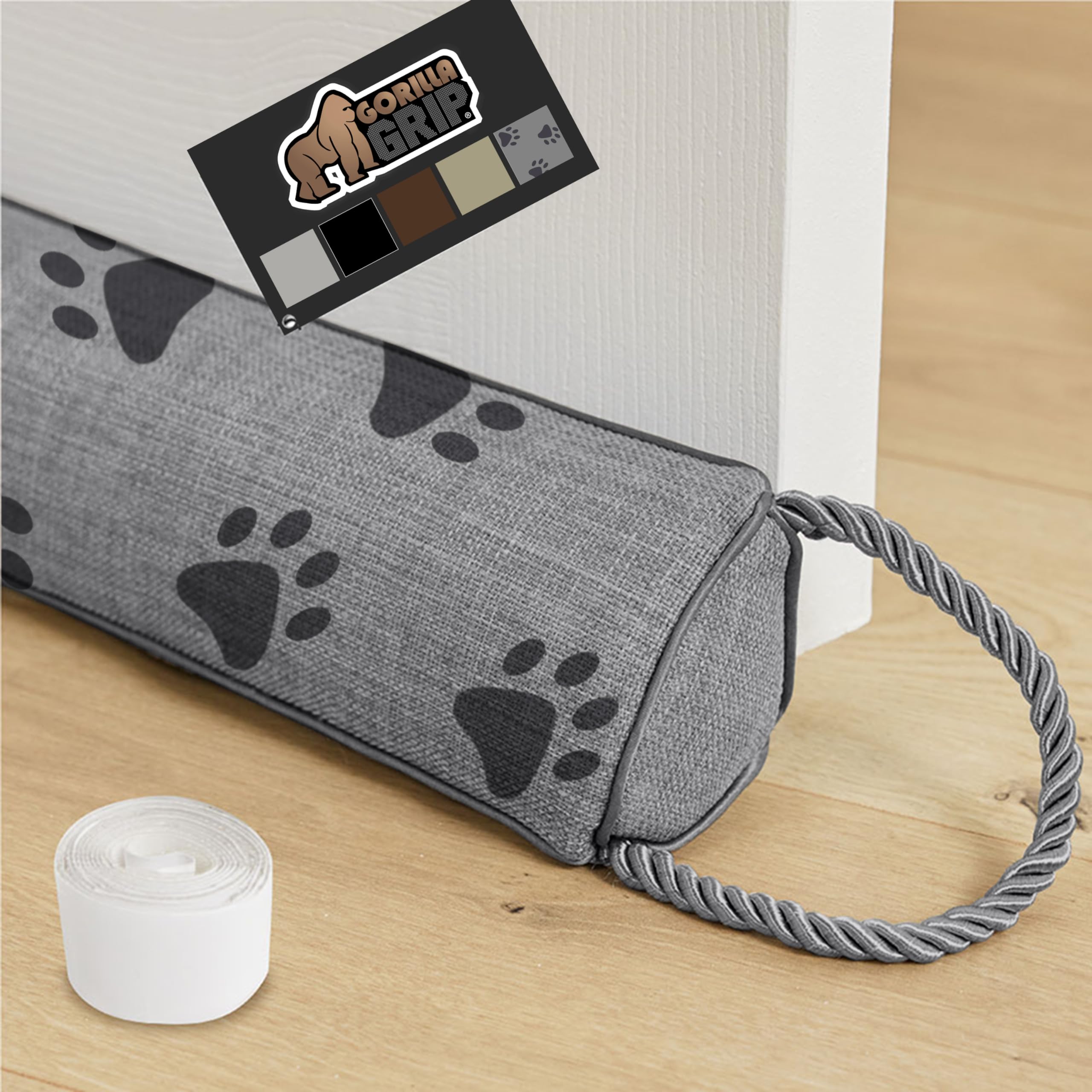 Gorilla Grip Heavy Duty Door Draft Stopper, Blocks Hot Cold Air Wind