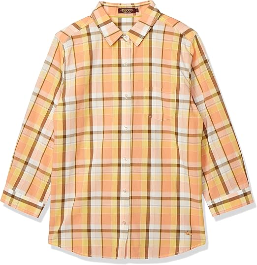 Amazon デコイ オーガニックコットンチェックシャツ レディス レディース オレンジ 日本 13 日本サイズ13 号相当 コート ジャケット 通販