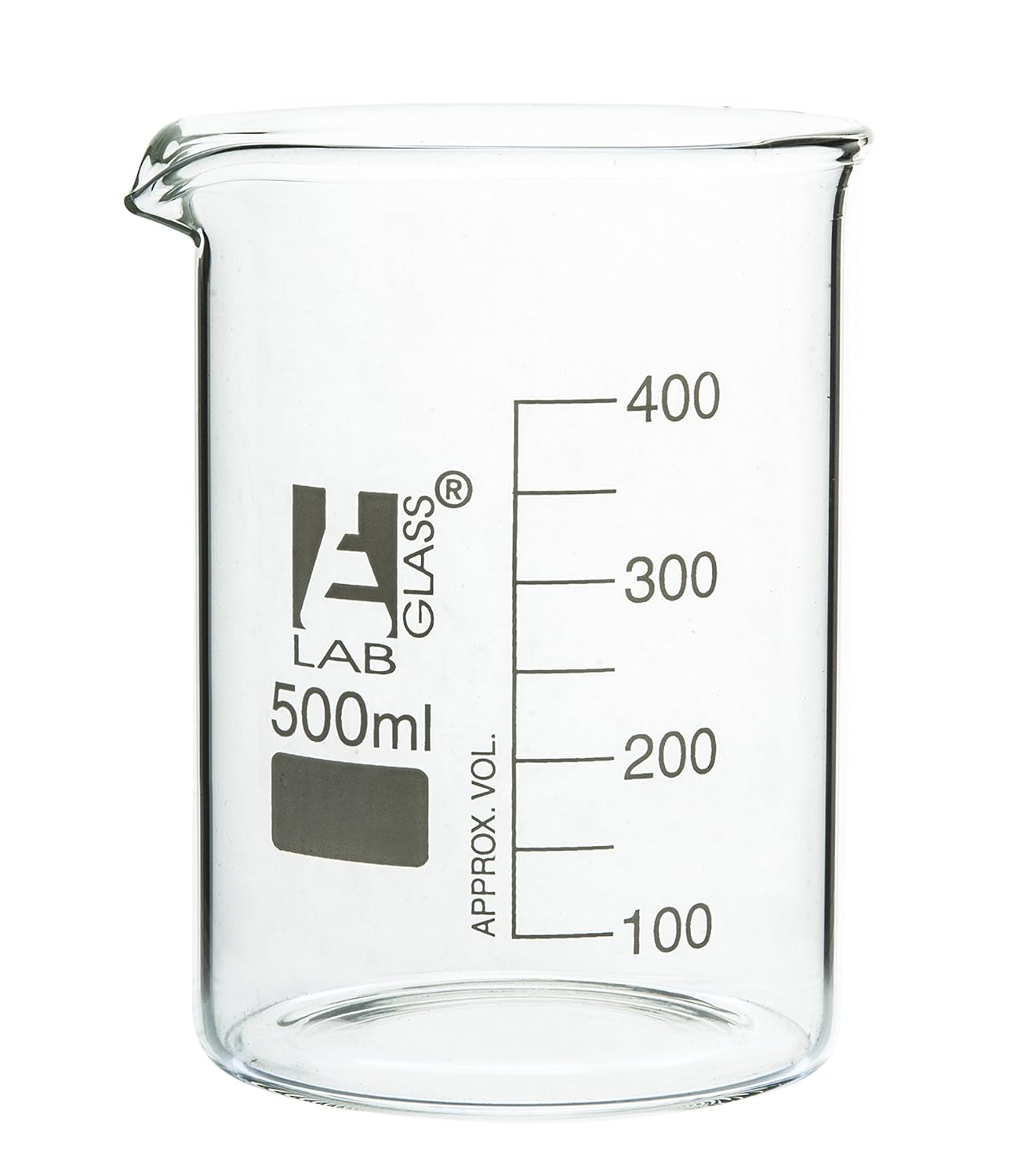100 ml Glass Beaker Low Form Graduated with Spout Class B tillescenter