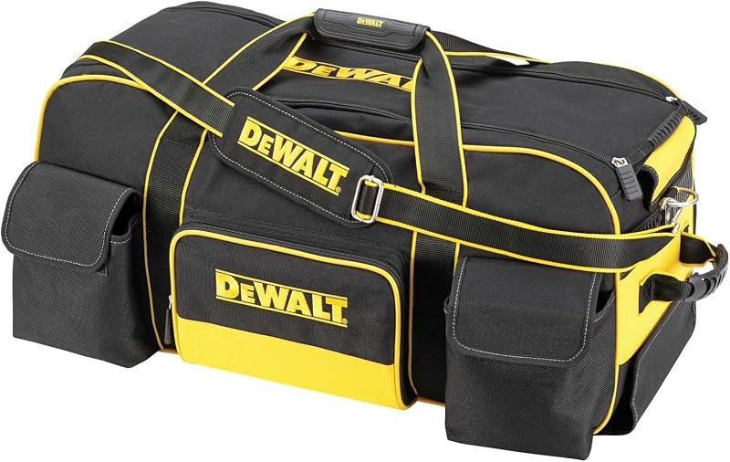 DEWALT DWST1-79210 Duffel Trolley Bag 26-Inch Yellow Black Wheels