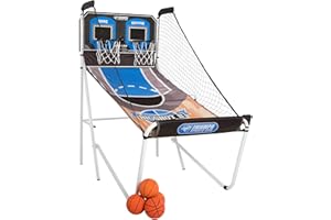 Triumph Sports Big Shot II Double Shootout Basketball Game - LED Scorer - 8 Game Modes - 4 Basketballs , 80.5”L X 47.5”W X 81”H