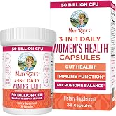 MARYRUTH'S 3-in-1 Daily Health Probiotics + Postbiotics for Women | Hormone Support &amp; Gut Health Supplement for Women | Women&rsquo;s Probiotic Supports Vaginal Health | 50 Billion CFU | Vegan | 30 ct