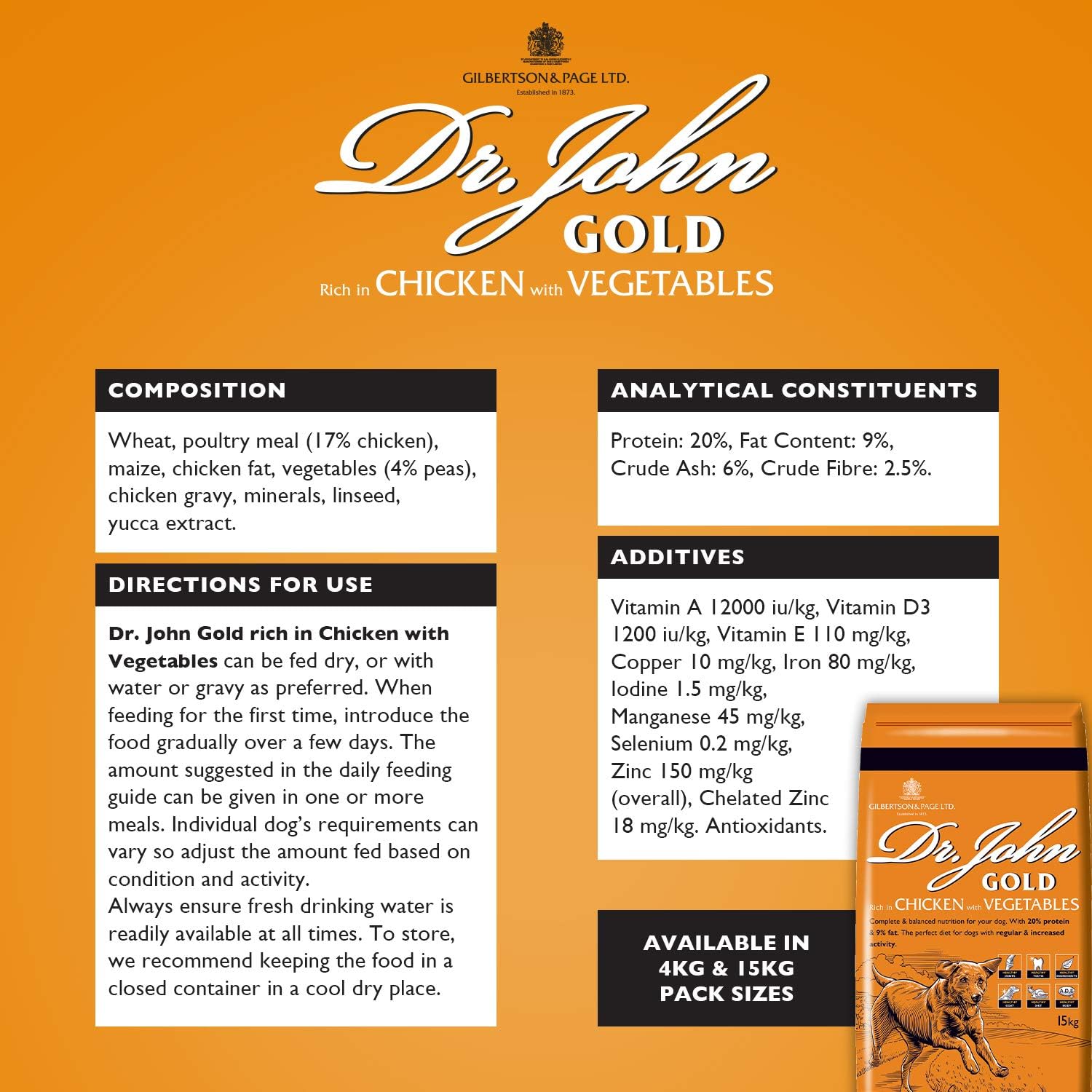 dr john gold dog food ingredients