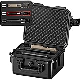 CIGCRAFT TSA Approved Gun Case for Multiple Pistols & Magazines, Lockable Waterproof Hard Pistol Case with Pre-Cut Foam, Heavy-Duty Handgun Carrying Box,Air Travel & Range
