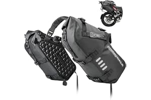 Rhinowalk Motorcycle Saddle bags, Waterproof motorcycle saddlebags, shoulder bag 28L(14L*2), for most Adventure and Sport Motorcycle Racks, 1 Pair