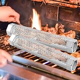 QWORK 12 Inch Stainless Steel Hexagonal Smoke Tube for Grills Pellet Hot Cold view 5