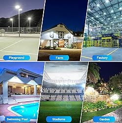 CREATESTAR 2 Pack LED Flood Lights Outdoor, 50W