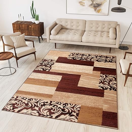 Amazon De Tapiso Dream Teppich Wohnzimmer Modern Wohnzimmer Braun Orientalisch Flor Corto 180 X 250