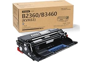 MOOXRBOG B2360 KVK63 Drum Unit 1-Pack Replacement for Dell KVK63 Drum use with B2360d B2360dn B3460dn B3465dn B3465dnf S2830dn Printers (1Black)
