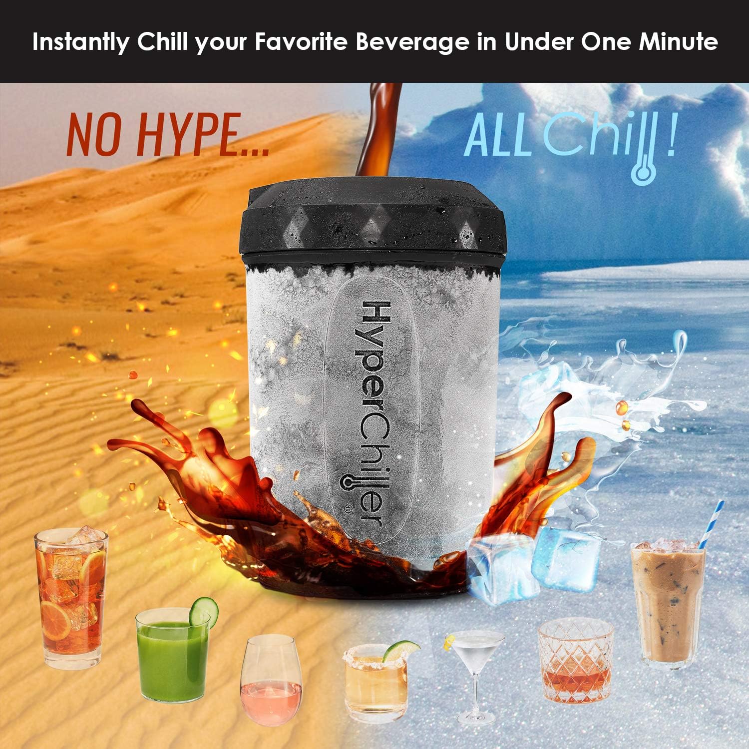 HyperChiller V2 Iced Coffee Maker/Iced Tea Maker/Wine & Spirits Chiller